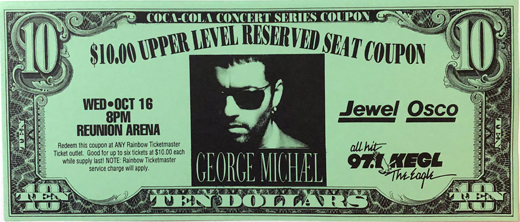 George Michael - Radio Promo Coupon