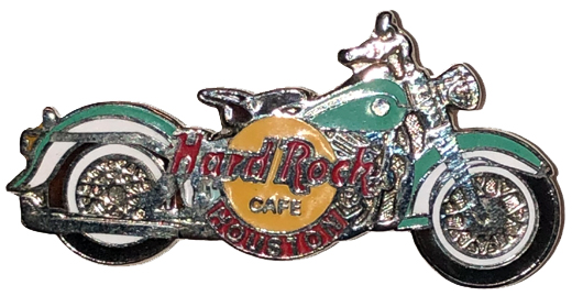Hard Rock Cafe - Harley Davidson Motorcycle Chrome Pin Color