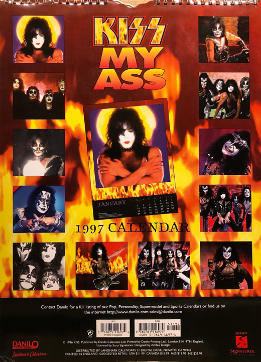 KISS - 1997 Official Calendar