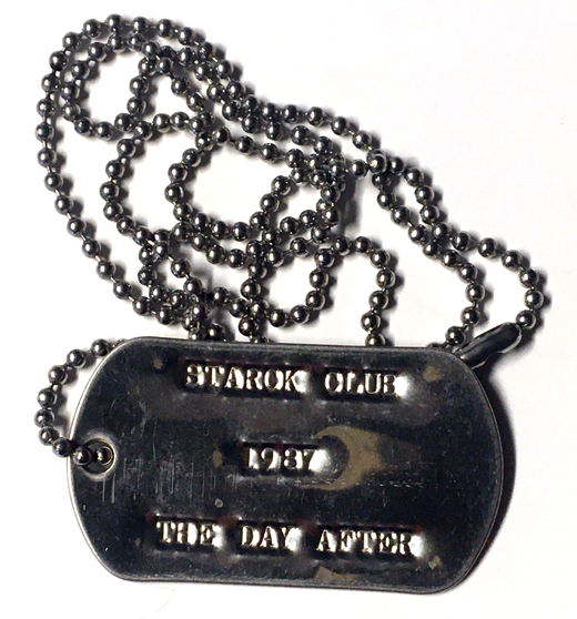 Starck Club - The Day After 1987 Dog Tags