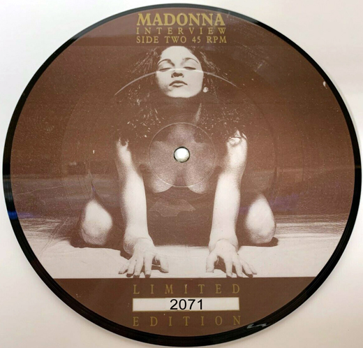 Madonna - Interview Picture Disc Limited Numbered 2071