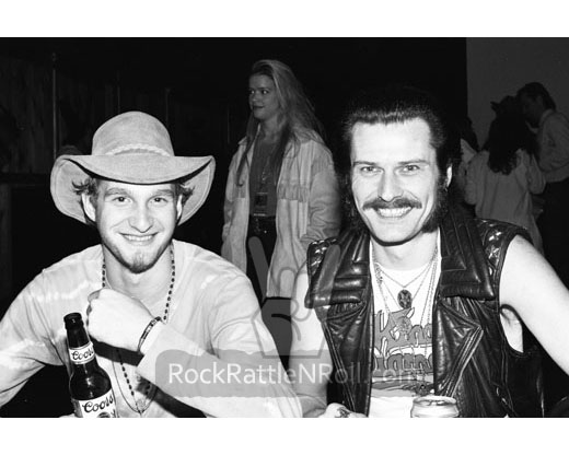 Classic Alice In Chains - 8x10 BW Promo Photo 11 Backstage Layne Staley and King Diamond