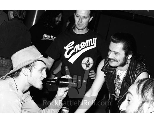 Classic Alice In Chains - 8x10 BW Promo Photo 16 Backstage Layne Staley and King Diamond