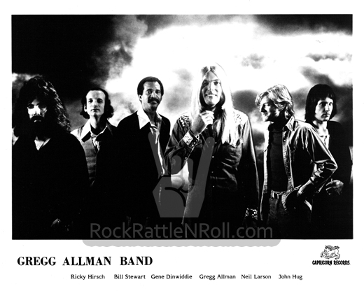 Classic Allman Brothers Band 8x10 BW Promo Photo - 02