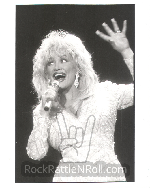 Classic Dolly Parton 8x10 BW Promo Photo - 09