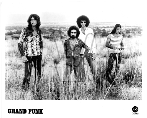 Grand Funk Railroad Classic 8x10 BW Photo