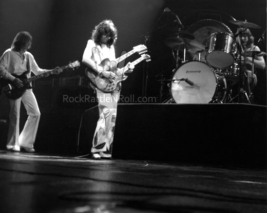 Led Zeppelin Classic BW 1977 Fort Worth 9x11 Photo 04