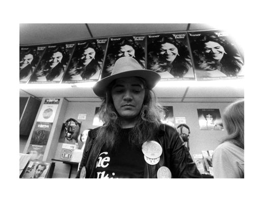 Tommy Bolin at a 1976 record store signing in Dallas, Texas Photo 04