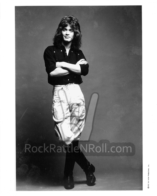 Classic Van Halen - 8x10 BW Promo Photo 04 - Eddie Van Halen