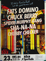 Original Fats Domino Chuck Berry German Concert Posters