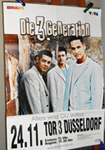 Original Die 3 Generation German Concert Poster 24-11
