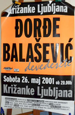 Original 2001 Dorde Balasevic German Concert Posters