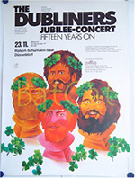 Original 1977 The Dubliners German Concert Posters