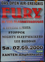 Original 2002 Fury German Concert Posters