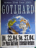 Original German Gotthard Concert Posters