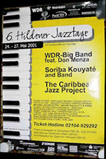 Original 2001 Hilden Jazz Days German Concert Posters