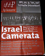 Original 2002 Israel Camerata German Concert Posters