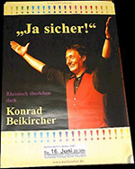 Original Konrad Beikircher German Concert Posters