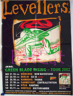 Original 2002 Levellers German Concert Posters