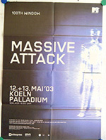 Original 2003 Massive Attack German Concert Posters