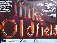 Original 1981 Mike Oldfield German Concert Posters