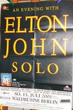 Original 2001 Elton John German Concert Posters