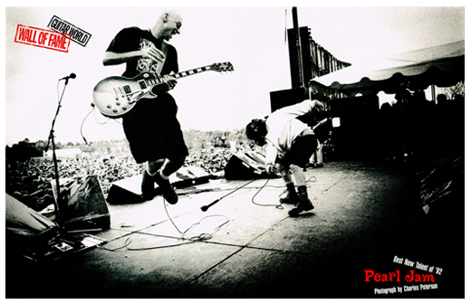 Pearl Jam - 11x17 Guitar World Hall Of Fame Poster