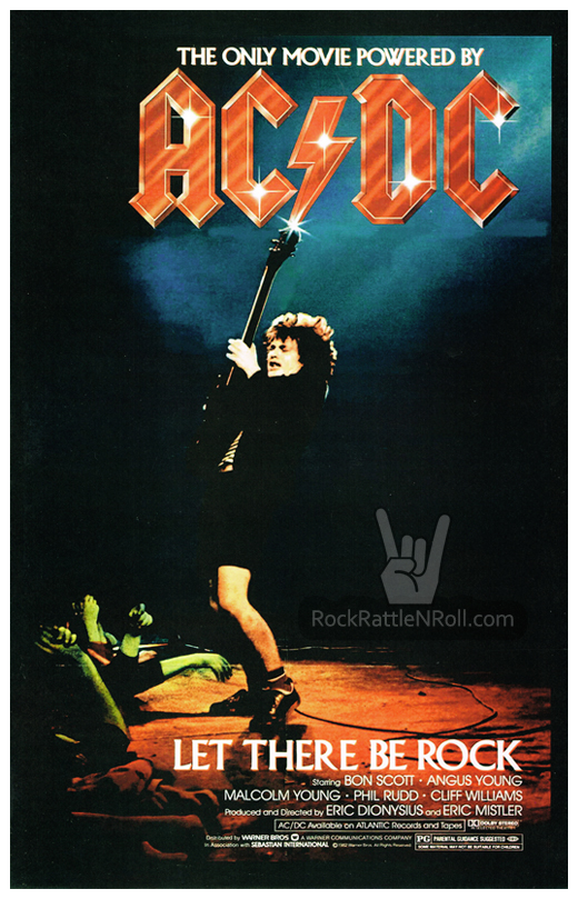 AC/DC - 1980 Let There Be Rock Movie Poster