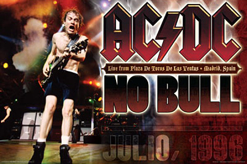 AC/DC - Original 1996 Spain No Bull Concert Poster