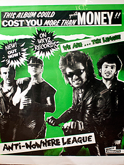 Anti-Nowhere League - UK Promo Poster