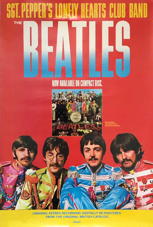The Beatles - 2010 Re-Release Sgt Peppers Lonely Hearts Club Band Promo Poster