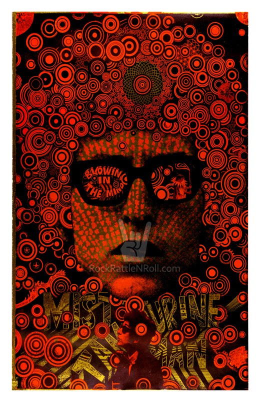 Bob Dylan - 1960s "Blowin' In The Mind" Head Shop Poster