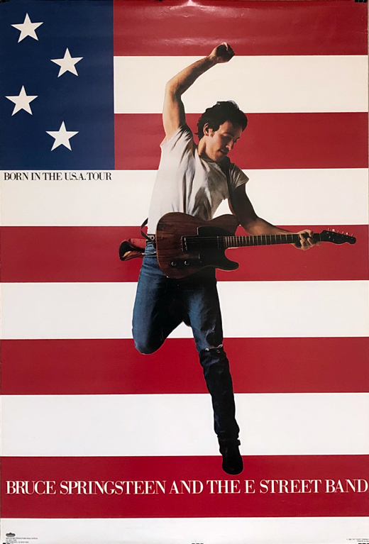 Bruce Springsteen  - 1984 Born In The USA Retail Poster