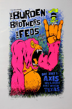 Burden Brothers and The Feds 2005 Original Concert Poster