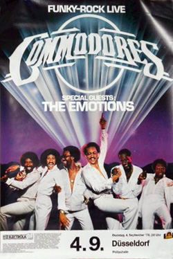 Commodores Dusseldort Germany 1979 original concert Poster