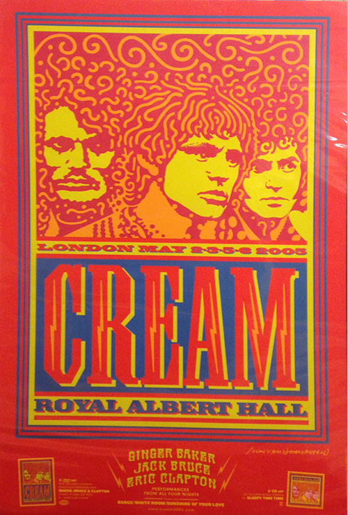 Cream Promo Poster for Royal Albert Hall DVD