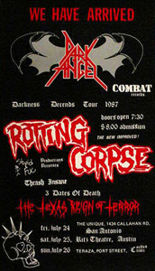 Rotting Corpse original concert Poster