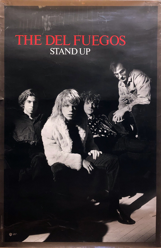 Del Fuegos - 1985 Stand Up LP Promo Poster