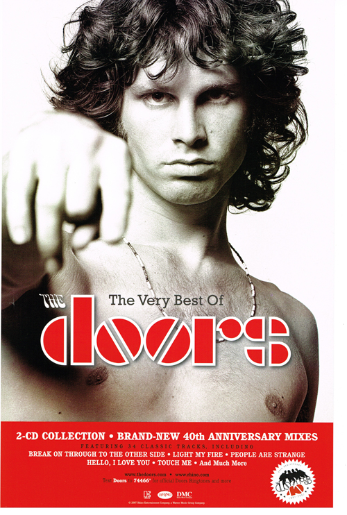 2007 The Doors Very Best Of 40th Anniversary Promo Poster