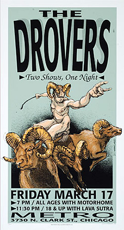 The Drovers 2000 Concert Poster