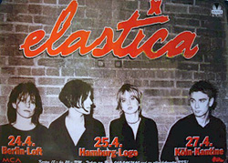 Elastica 1998 Berlin, Hamberg, Koln Germany original concert Poster