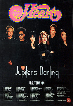 Heart Jupiters Darling Promo Concert Poster