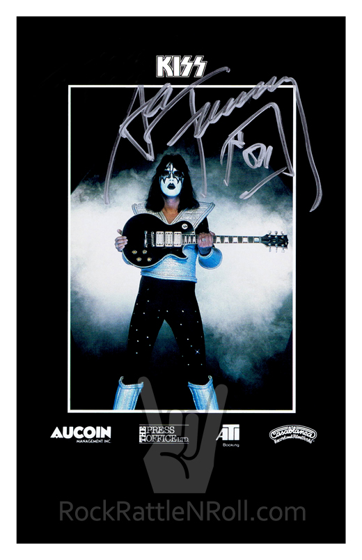 KISS - Ace Frehley Aucoin 11x17 Pre-Print Signature Poster