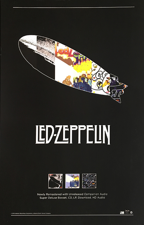 Led Zeppelin I II III Remastered Promo Poster