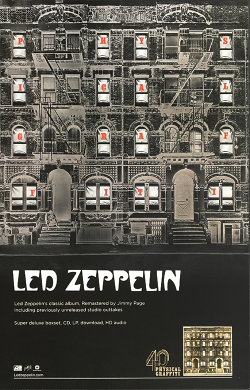 Led Zeppelin - Pyhsical Graffiti Remastered Promo Poster