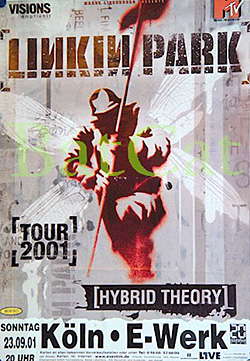 Linkin Park 2001 Koln Germany original concert Poster