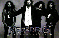 Megadeth Youthanasia To Extinction LP promo poster (band)