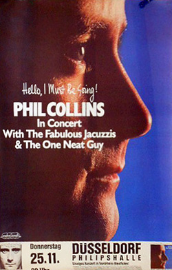 Phil Collins 1982 Dusseldorf Germany original concert Poster
