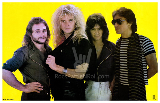 Van Halen - 1981 Van Halen Group Repro Poster