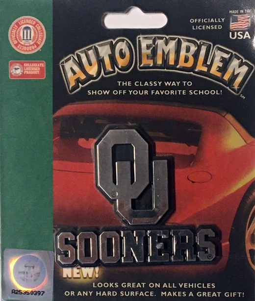 OU Sooners - Car Auto Emblem